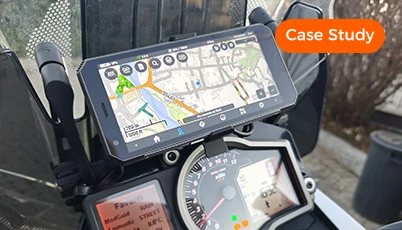 Rugged Handhelds Power Smarter Motorcycle Delivery